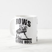 Rijen voor Hoes - Grappige dumbbell rij workout Koffiemok (Voorkant links)