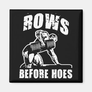 Rijen voor Hoes - Grappige dumbbell rij workout Magneet