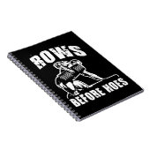 Rijen voor Hoes - Grappige dumbbell rij workout Notitieboek (Rechterzijde)