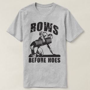Rijen voor Hoes - Grappige dumbbell rij workout T-shirt