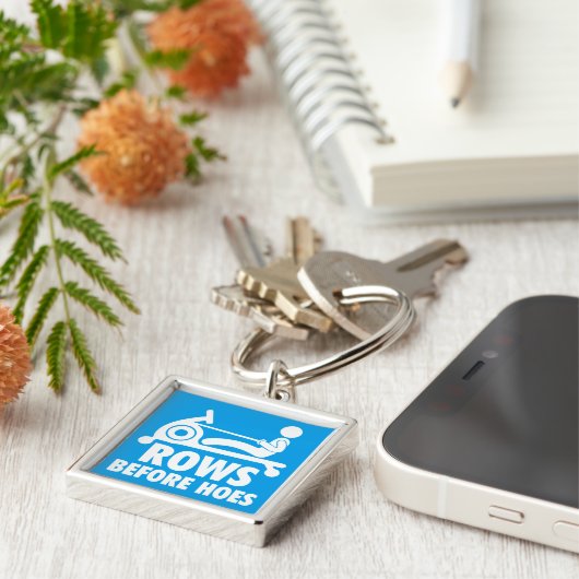 Rijen voor schoffels - Grappige Roeimachine Workou Sleutelhanger (Zijkant)