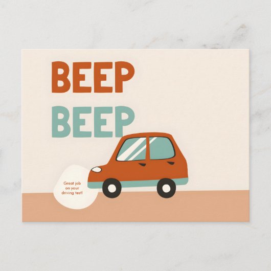 Rijexamen Briefkaart (Voorkant)