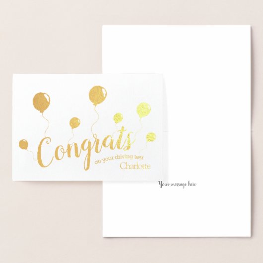 Rijexamen felicitatiekaart folie kaarten (Display)