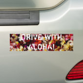RIJF MET ALOHA! BUMPERSTICKER (Op auto)