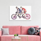 Rijfiets Canvas Afdruk (Insitu (Woonkamer))