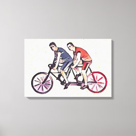 Rijfiets Canvas Afdruk