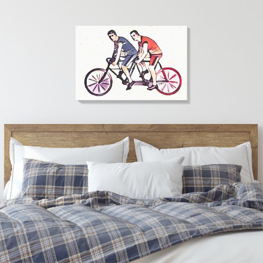 Rijfiets Canvas Afdruk (Insitu (Slaapkamer))