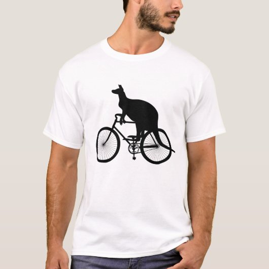 Rijfiets van Kangaroo T-shirt (Voorkant)