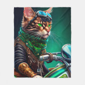 Rijfiets voor benzinemotoren St. Patrick's Day Fleece Deken (Voorkant)