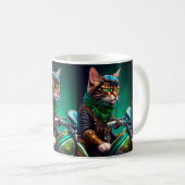 Rijfiets voor benzinemotoren St. Patrick's Day Koffiemok (Voorkant rechts)