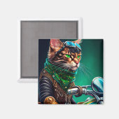 Rijfiets voor benzinemotoren St. Patrick's Day Magneet (Voorkant / Achterkant)