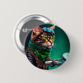 Rijfiets voor benzinemotoren St. Patrick's Day Ronde Button 5,7 Cm (Voorkant /achterkant)