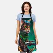 Rijfiets voor benzinemotoren St. Patrick's Day Schort (Gedragen)