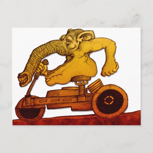 rijgedrag briefkaart (Voorkant)