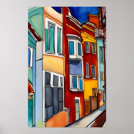 Rijhuizen Abstract unframed Poster (Voorkant)