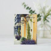 Rijhuizen in een stad, Savannah, Georgia, Verenigd Briefkaart (Staand voorkant)