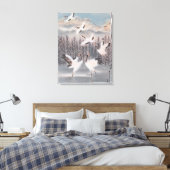 Rijhythm van de winter canvas afdruk (Insitu (Slaapkamer))