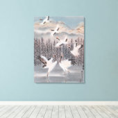 Rijhythm van de winter canvas afdruk (Insitu (Houten vloer))