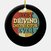 Rijinstructeur Beste rijinstructeur ooit Keramisch Ornament (Achterkant)