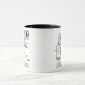 Rijinstructeur die rijles geeft mok (Midden)