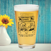 Rijinstructeur Gift Driving School Cartoons Glas
