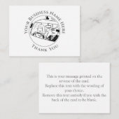 Rijinstructeur - Hartelijk dank - uw briefkaart (Voorkant / Achterkant)