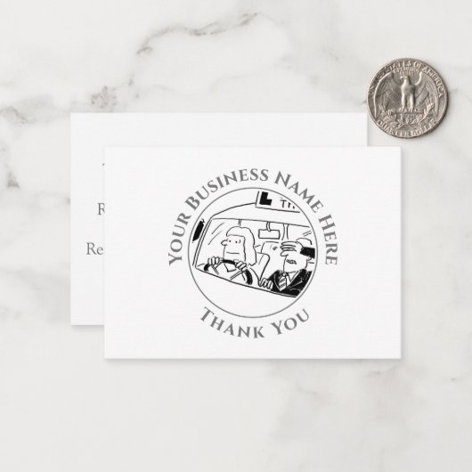 Rijinstructeur - Hartelijk dank - uw briefkaart (Voorkant / Achterkant in situ)