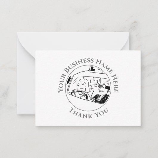 Rijinstructeur - Hartelijk dank - uw briefkaart (Voorkant)