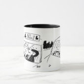 Rijinstructeur of examinator Cartoon Mok (Midden)