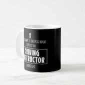Rijinstructeur rijschool rijbewijs koffiemok (Voorkant links)