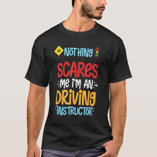 Rijinstructeur School Lessen Rijder Opleiding T-shirt (Voorkant)