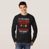 Rijinstructeur School Lessen Rijopleiding T-shirt (Voorkant volledig)