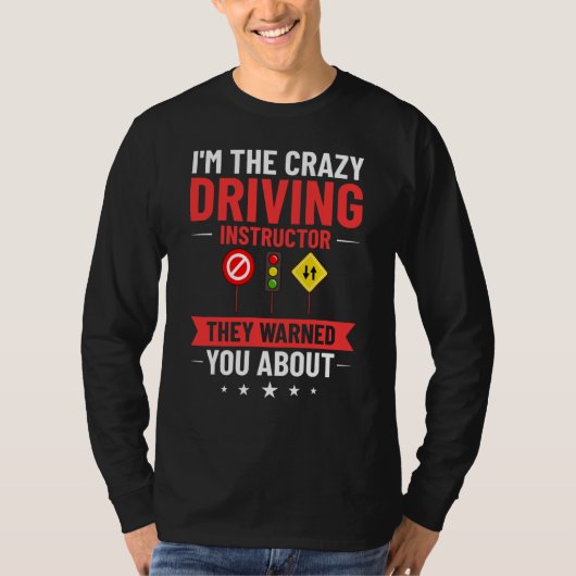 Rijinstructeur School Lessen Rijopleiding T-shirt (Voorkant)