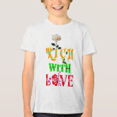 Rijk aan liefde Tri-Blend shirt (Voorkant)