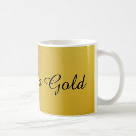 Rijk als goud koffiemok