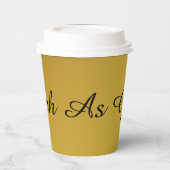 Rijk als Gouden Gradiënt Papieren Bekers (Links)