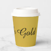 Rijk als Gouden Gradiënt Papieren Bekers (Achterkant)