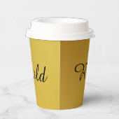 Rijk als Gouden Gradiënt Papieren Bekers (Rechts)