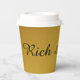 Rijk als Gouden Gradiënt Papieren Bekers