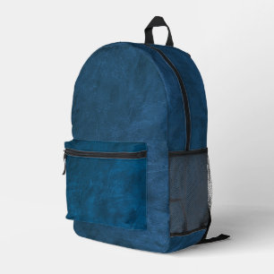 Rijk Blauwgroen lederen ontwerp Bedrukte Rugzak