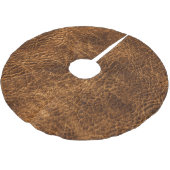 Rijk donkerbruin leer kerstboom rok (Gekanteld)