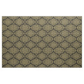 Rijk goud op zwart Damask stof (Fat Quarter)