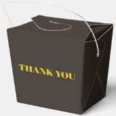 Rijk Gouden in Zwart Huwelijksthema Bedankdoosjes (Achterkant)