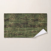 Rijk Groen en Goud Abstract Sparkle Pattern Bad Handdoek (Handdoek)