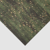 Rijk Groen en Goud Abstract Sparkle Pattern Tissuepapier (Detail)