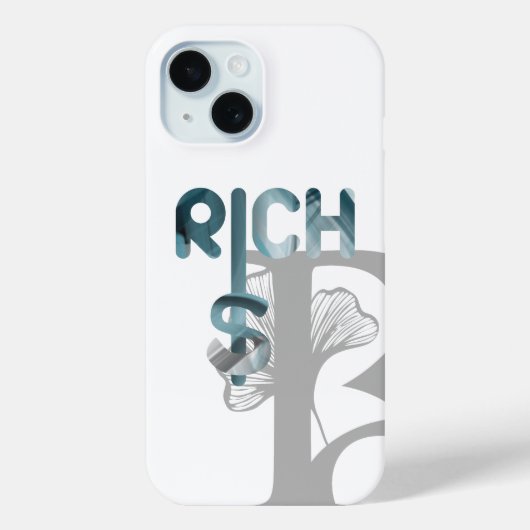 RIJK iPhone Hoesjes Trend Abstract Blauwe Oceaan (Achterkant)