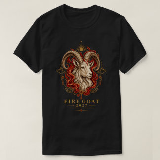 Rijk Ivoor Vuur Geit Erfgoed Gravure T-shirt