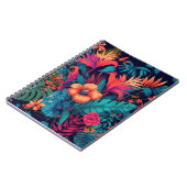 Rijk tropisch bloemenpatroon notitieboek (Linkerzijde)