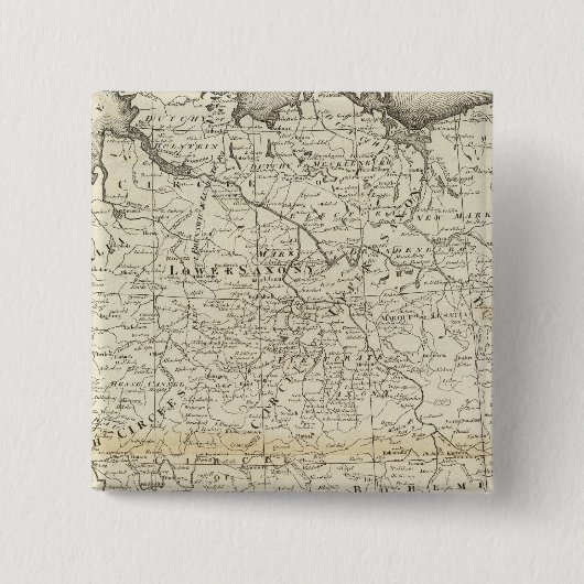 Rijk van Duitsland Vierkante Button 5,1 Cm (Voorkant)