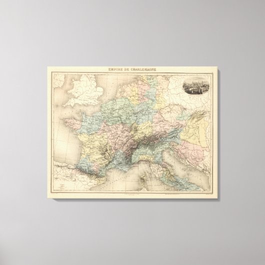 Rijk van Karel de Grote Canvas Afdruk (Voorkant)